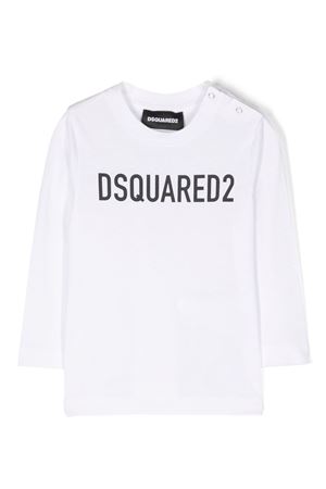 T-shirt in cotone bianco DSQUARED KIDS | DQ2007D0A4CDQ100